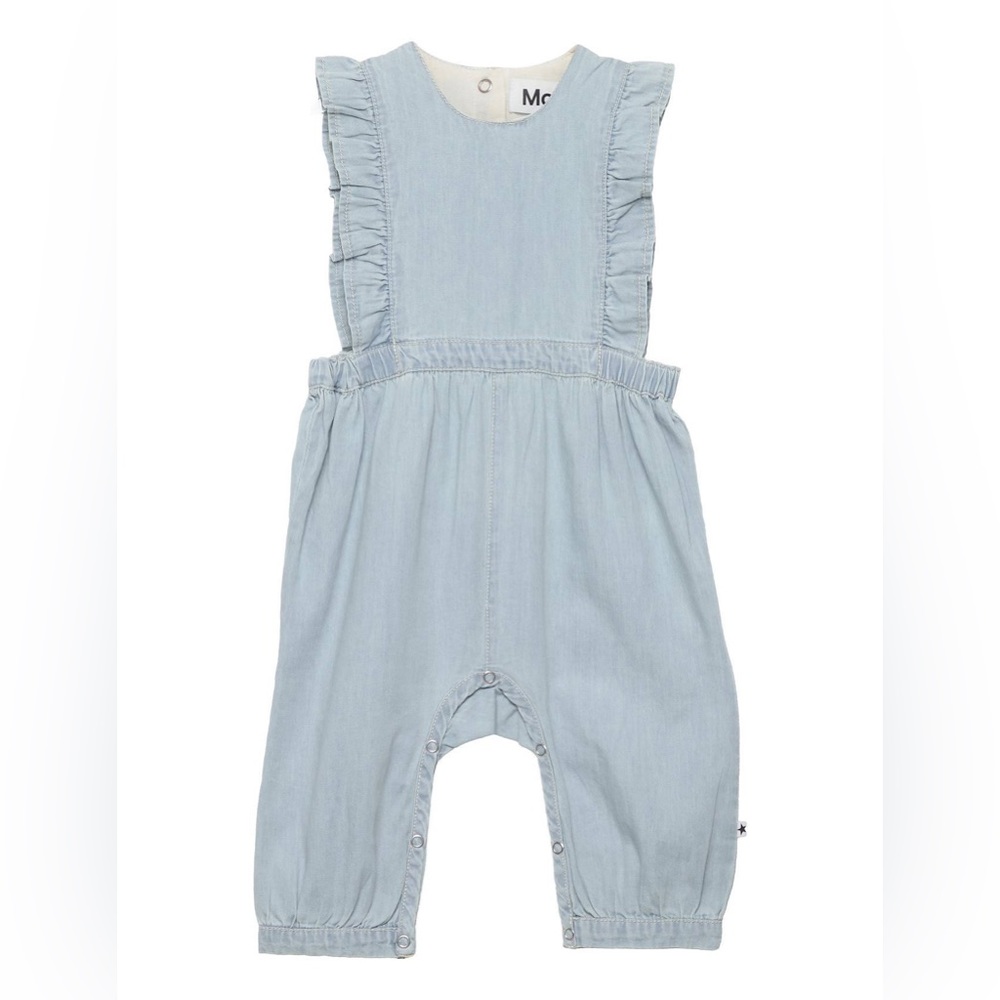 MOLO Ruffle Denim Overalls size 24 months